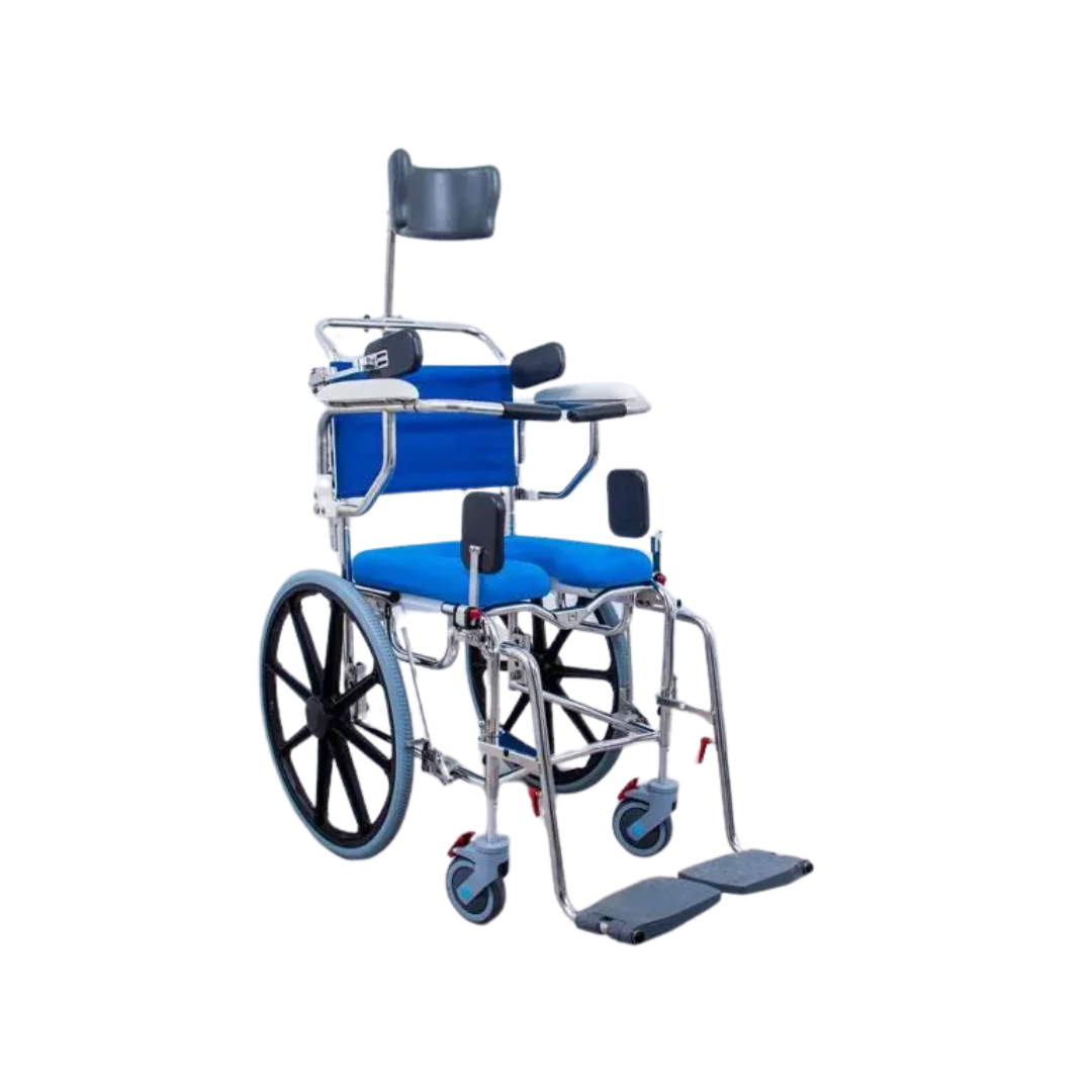 K-Care Rehab Self Propelled Mobile Shower Commode