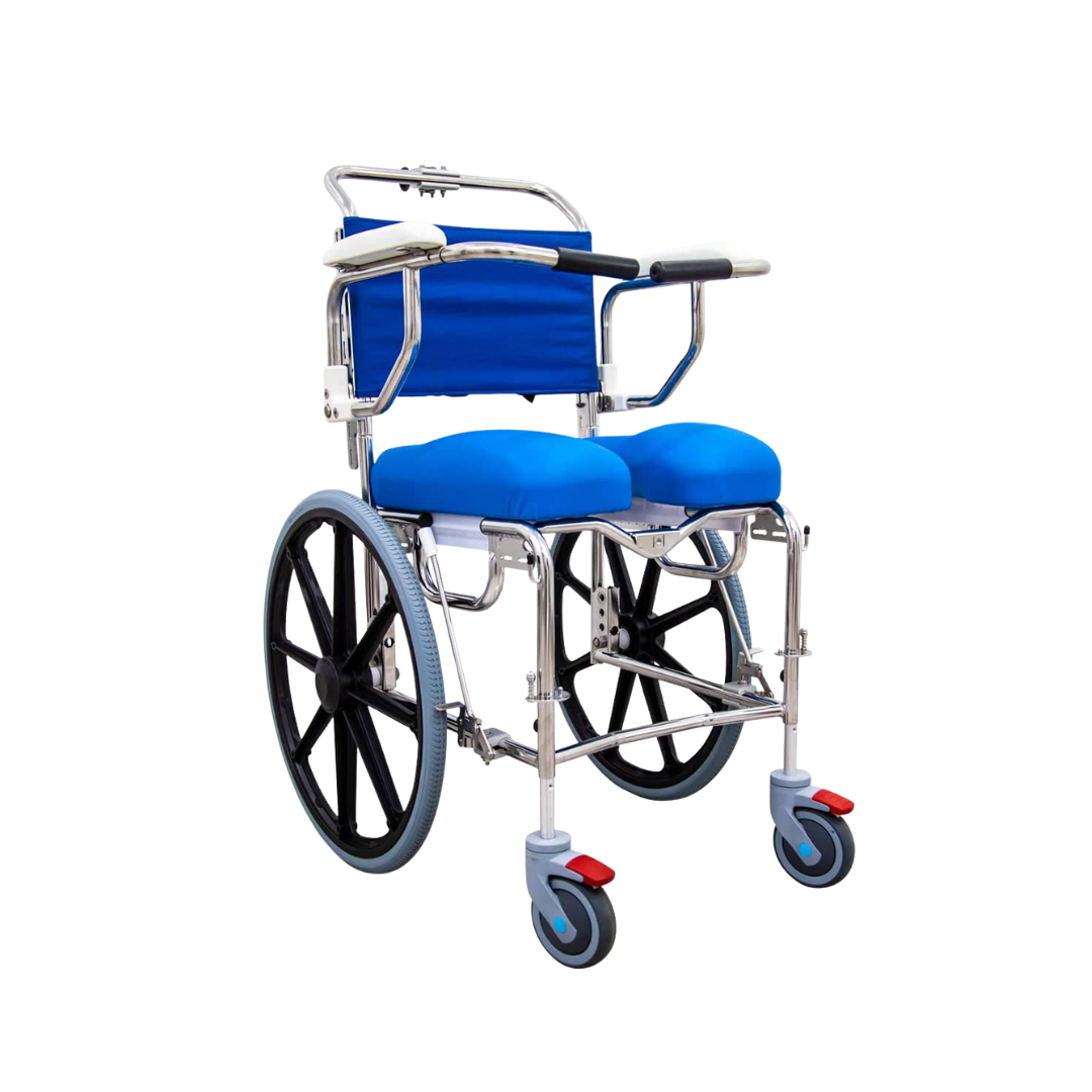 K-Care Rehab Self Propelled Mobile Shower Commode
