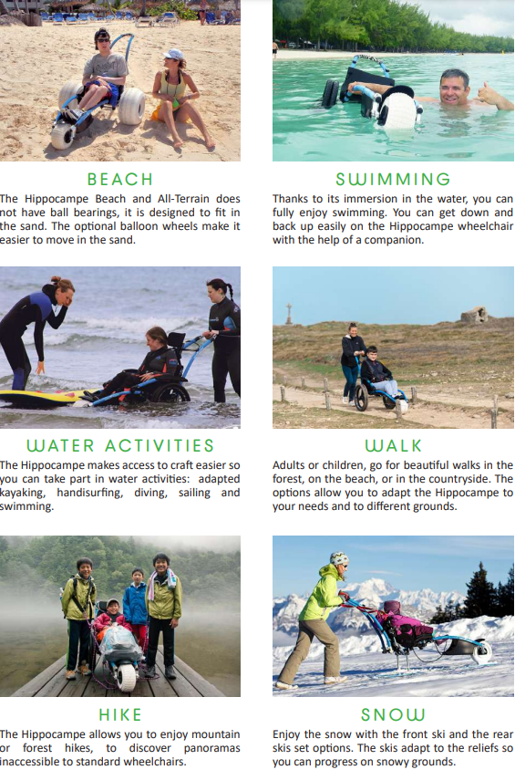 Hippocampe all-terrain wheelchair